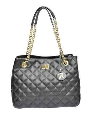 Isabella Rhea Zwart Rundleer Tas