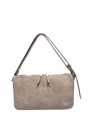 Luisa Vannini Beige Rundleer Tas