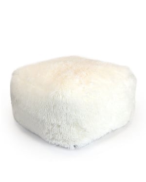 Unique Living poef elsa dove white 50x50x30cm