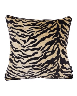 NOVÉE Zebra muse kussenhoes | 45x45 cm | velvet/polyester