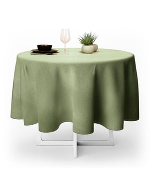 Unique Living tafelkleed levi tea green 170cm Ø