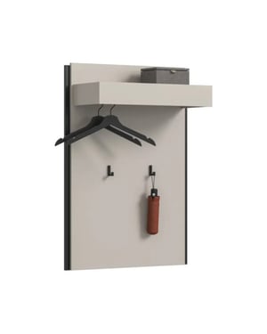 Furnilux Paneel in kasjmier melamine moderne opbergkast voor hal of garderobe