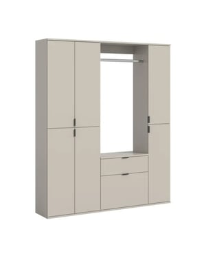 Furnilux Garderobecombinatie kasjmier moderne opbergkast met ladekast 152 cm breed