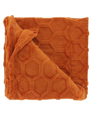 Unique Living plaid thor orange flame 150x200cm