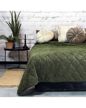 Unique Living bedsprei jenny green 220x220cm