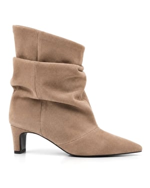 DWRS Label Perugia mocha enkellaars met hak dames