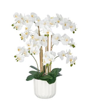 Kopu ® kunstorchidee 80 cm - 9 takken te pot phalaenopsis