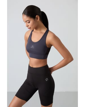 Fitted Sleeveless Crop Sports Top