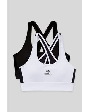 Fitted Sleeveless Crop Sports Top