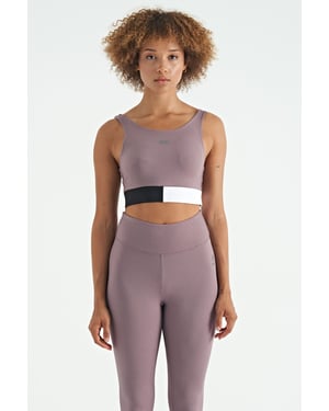 Crop Sleeveless Color-block Sports Top