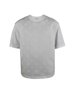 Casablanca T-shirt med monogram i oversized-modell Vit
