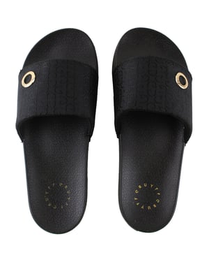 Cruyff Aqua Copa Lux Womens Black Sliders
