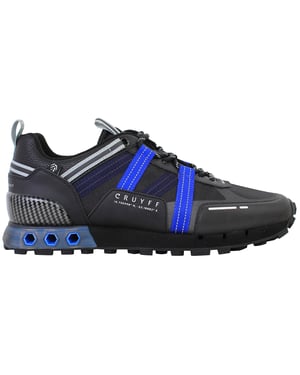 Cruyff Inter Lace Montserrat Mens Black/Blue Trainers