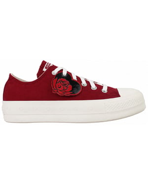 Converse Chuck Taylor Lift OX Womens Red Plismolls