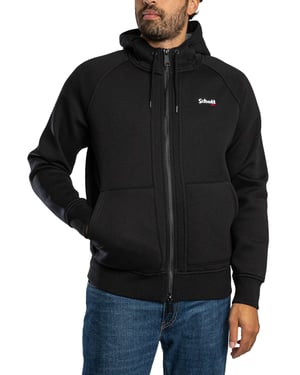 Schott Logo Zip Hoodie, Zwart