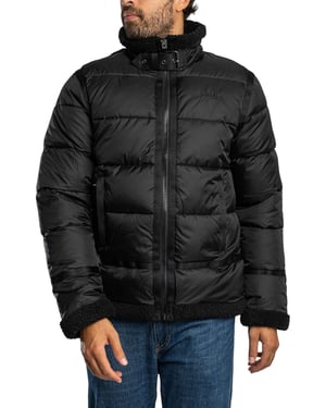 Schott Puffer Jacket, Zwart