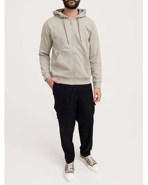 Burberry huvtröja med dragkedja Lichen