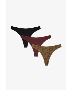 Wild Rose Floral Thong