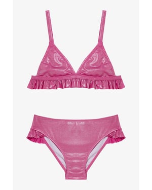 Penti glanzende triangelbikini voor meisjes
