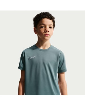 Nike Swoosh-shirt van de Kinderacademie (Leisteen/Wit)