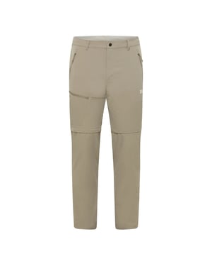 Jack Wolfskin Unisex Pico Trail-cargo-broek voor volwassenen, omvormbaar tot korte broek (Steen)