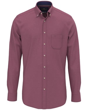 Overhemd Fynch Hatton deep merlot flanel