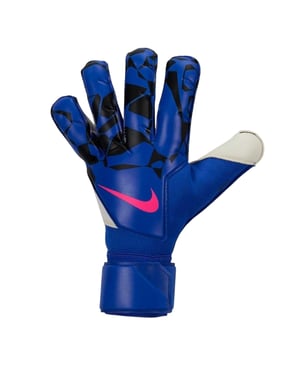 Nike Unisex-målvaktshandskar för vuxna med geometriskt mönster i Mercurial-serien (Blå/Svart)