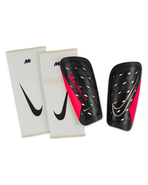 Nike Mercurial Lite-benplattor, set (Svart/röd)