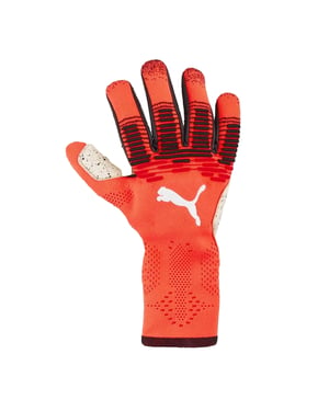 Puma Unisex-målvaktshandskar för vuxna – ”Future Ultimate Goalkeeping” (Röd/Svart)