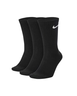 Nike Childrens/Kids Lightweight Crew Socks (Pack of 3) (Black)
