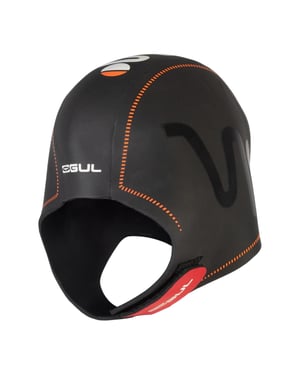 Gul Unisex-badmössa i neopren med logotyp för vuxna (Svart)