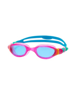 Zoggs Childrens/Kids Phantom Contrast Detail Swimming Goggles (Pink/Turquoise/Blue)