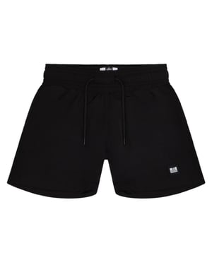 Weekend Offender Zwemshorts met embleem voor jongens (Zwart)