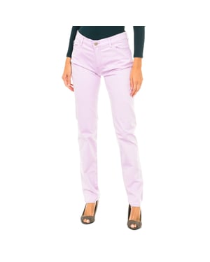 Lange broek van stretchstof 3Y5J18-5NXXZ vrouw