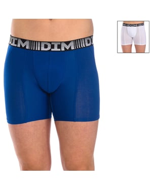 Pack-2 Men's 3D Flex Air Cotton Long Boxers D01N2