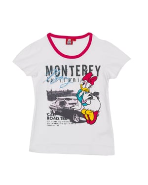 Meisjes-T-shirt met korte mouwen en ronde hals WD26120