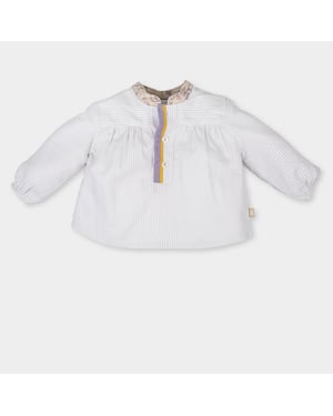 Long sleeve blouse with mandarin style collar 3045W17 girl