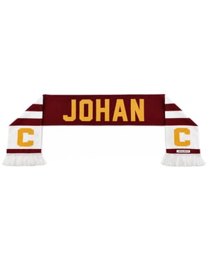 Cruyff Kauf Johan 14 Burgundy Scarf