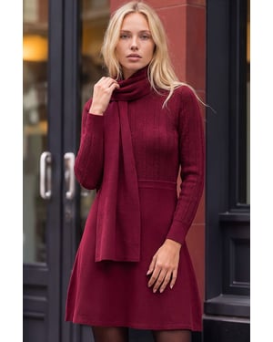 Scarf Knit Dress