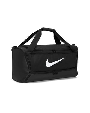 Nike Brasilia Swoosh Training 60L Duffeltas (Middernacht marine/zwart/wit)