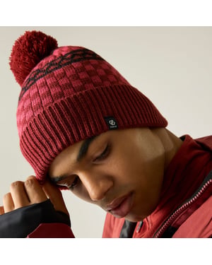 Dare 2B Mens Pom Pom Bobble Hat (Rustic Red)