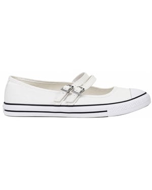 Converse Chuck Taylor All Stary Dainty Mary Jane Womens White Plimsolls