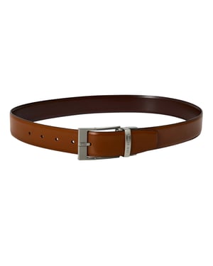 Ted Baker Leren riem voor heren (Tan)