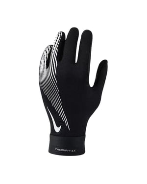 Nike Childrens/Kids Academy Therma-Fit Sports Gloves (Black/White)