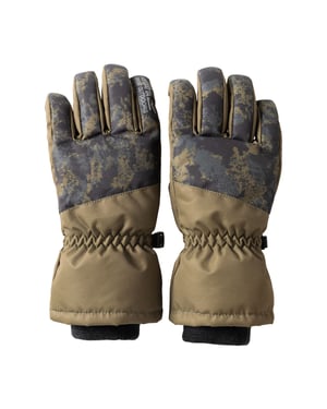 Regatta Childrens/Kids Arlie Textured Waterproof Distressed Ski Gloves (Bark Green)