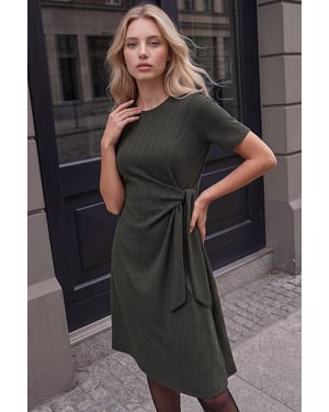 Petite Herringbone Dress