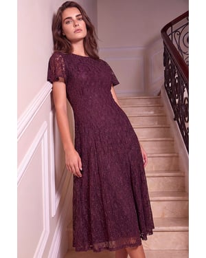 Petite Embellished Lace Dress