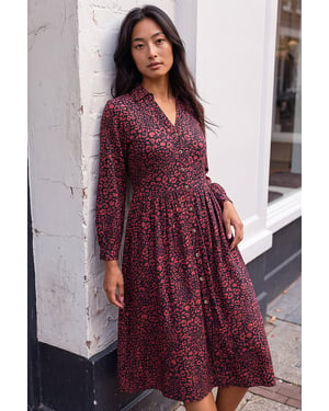 Petite Stretch Shirt Dress