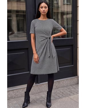 Petite Herringbone Dress