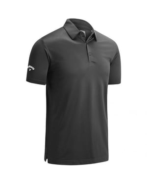 Callaway Mens Swing Tech Solid Colour Polo Shirt (Asphalt Grey)